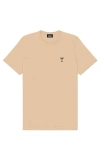 Dalix Mens Espresso Martini Midweight Tee In Sand