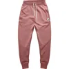 Dalix Mens Ghost Fleece Jogger Sweatpants In Mauve