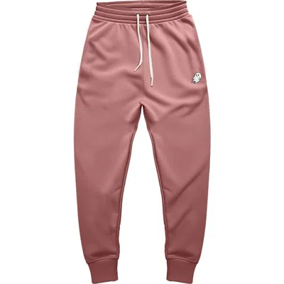 Dalix Mens Ghost Fleece Jogger Sweatpants In Mauve
