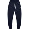Dalix Mens Ghost Fleece Jogger Sweatpants In Navy Blue