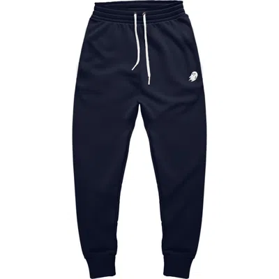 Dalix Mens Ghost Fleece Jogger Sweatpants In Navy Blue