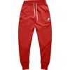 Dalix Mens Ghost Fleece Jogger Sweatpants In Red