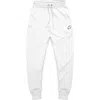 Dalix Mens Ghost Fleece Jogger Sweatpants In White