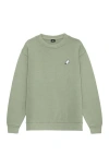 Dalix Mens Ghost Heavyweight Relaxed Sweatshirt In Green