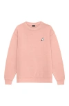 Dalix Mens Ghost Heavyweight Relaxed Sweatshirt In Pink