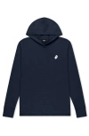 Dalix Mens Ghost Hooded Long Sleeve Jersey Tee In Blue