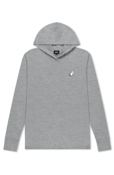 Dalix Mens Ghost Hooded Long Sleeve Jersey Tee In Gray