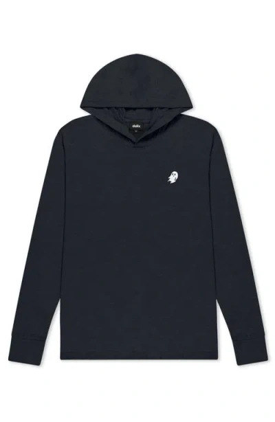 Dalix Mens Ghost Hooded Long Sleeve Jersey Tee In Gray