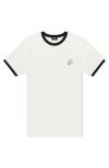 Dalix Mens Ghost Jersey Ringer Tee In White