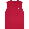 Dalix Mens Ghost Lightweight Cotton Tank In Red