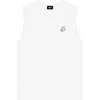 Dalix Mens Ghost Lightweight Cotton Tank In White