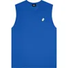 Dalix Mens Ghost Lightweight Cotton Tank In Blue