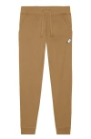 Dalix Mens Ghost Midweight Fleece Jogger Pant In Brown