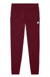 Dalix Mens Ghost Midweight Fleece Jogger Pant In Burgundy