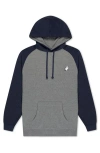 Dalix Mens Ghost Midweight Fleece Raglan Sleeve Hoodie In Multi