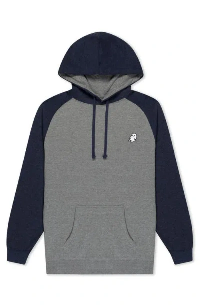 DALIX DALIX MENS GHOST MIDWEIGHT FLEECE RAGLAN SLEEVE HOODIE