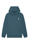 Dalix Mens Ghost Midweight Fleece Relaxed Hooded Sweatshirt In Blue