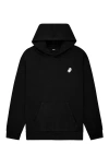 Dalix Mens Ghost Midweight Fleece Relaxed Hooded Sweatshirt In Black