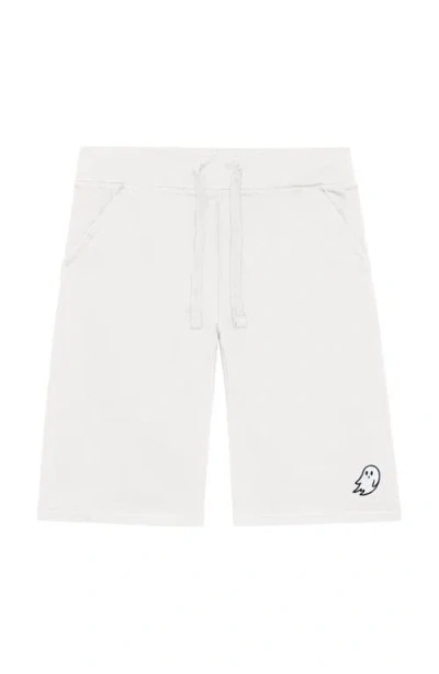 Dalix Mens Ghost Midweight Fleece Short In White