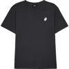 Dalix Mens Ghost Midweight Garment Dye Tee In Black