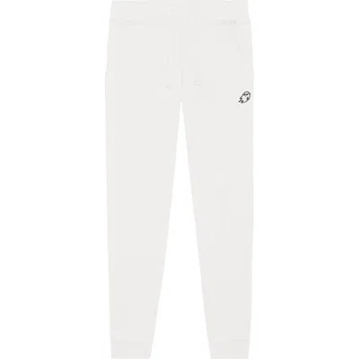 Dalix Mens Ghost Mode Midweight Fleece Jogger Pant In White