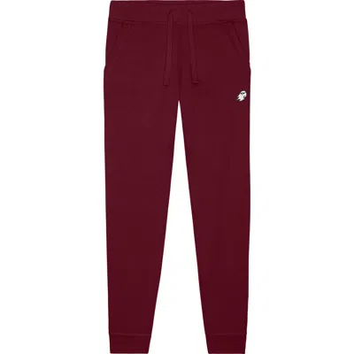 Dalix Mens Ghost Mode Midweight Fleece Jogger Pant In Burgundy