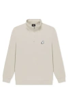 Dalix Mens Ghost Quarter Zip Pullover In Gray