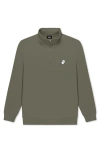 Dalix Mens Ghost Quarter Zip Pullover In Green