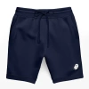 Dalix Mens Ghost Relaxed Fleece Sweat Elastic Shorts In Navy