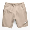 Dalix Mens Ghost Relaxed Fleece Sweat Elastic Shorts In Tan