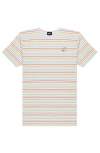 Dalix Mens Ghost Striped Jersey Tee In Multi