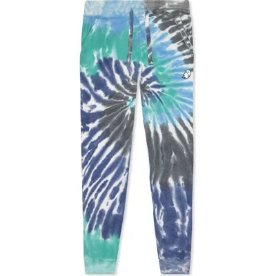 Dalix Mens Ghost Tie Dye Fleece Jogger Pant In Multi