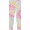 Dalix Mens Ghost Tie Dye Fleece Jogger Pant In Multi