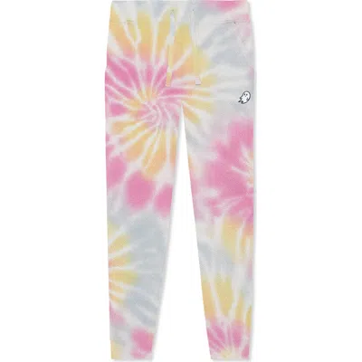 Dalix Mens Ghost Tie Dye Fleece Jogger Pant In Multi