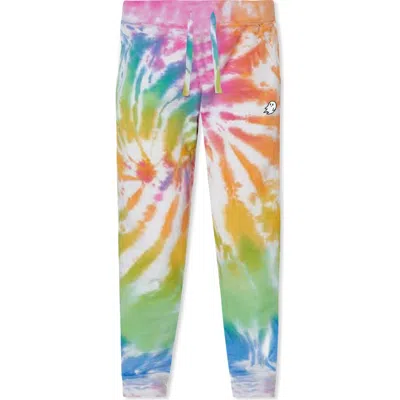 Dalix Mens Ghost Tie Dye Fleece Jogger Pant In Multi