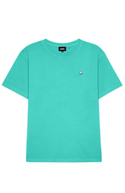 Dalix Mens Lil Alien Midweight Garment Dye Tee