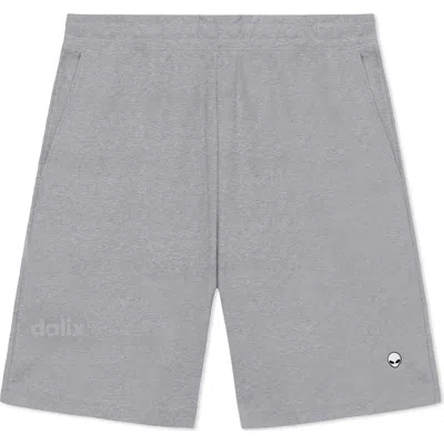 Dalix Mens Lil Alien Midweight Gym Short In Gray