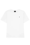 Dalix Mens Lil Bolt Midweight Garment Dye Tee In White