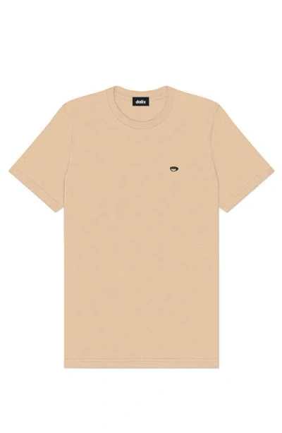 Dalix Mens Lil Coffee Jersey Tee In Sand