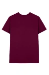 Dalix Mens Lil Coffee Jersey Tee In Burgundy