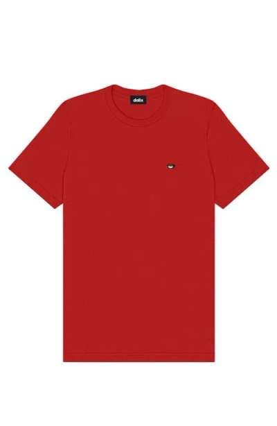 Dalix Mens Lil Coffee Jersey Tee In Red