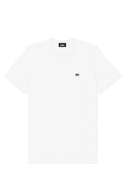 Dalix Mens Lil Coffee Jersey Tee In White