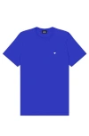 Dalix Mens Lil Heart Midweight Cotton Tee In Blue