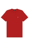 Dalix Mens Lil Heart Midweight Cotton Tee In Red