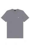 Dalix Mens Lil Heart Midweight Cotton Tee In Gray