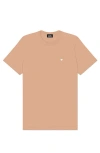 Dalix Mens Lil Heart Midweight Cotton Tee In Orange