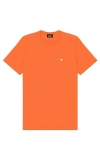 Dalix Mens Lil Heart Midweight Cotton Tee In Orange
