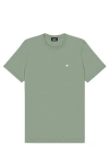 Dalix Mens Lil Heart Midweight Cotton Tee In Green