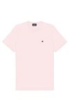 Dalix Mens Lil Heart Midweight Cotton Tee In Pink