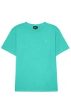 Dalix Mens Lil Martini Midweight Garment Dye Tee In Green